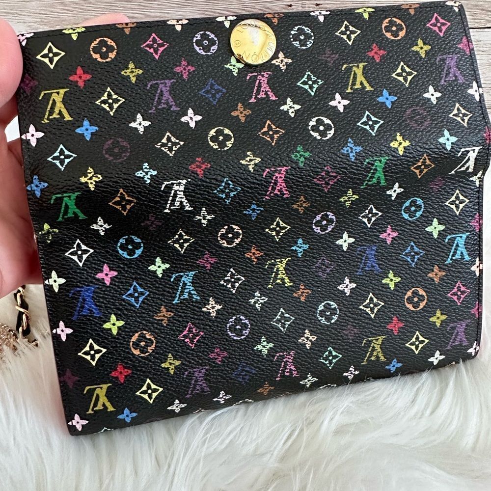 🌺RARE🌺 Louis Vuitton Takashi Murakami X Black Multicolor Monogram… - Picture 2 of 16